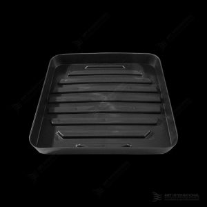 450mm Black Tray with outlet